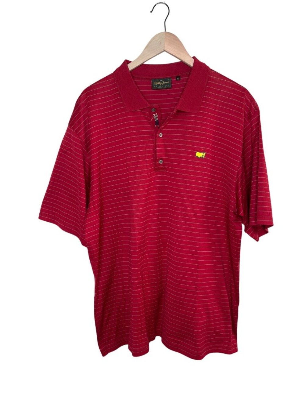 Bobby Jones Red Striped Masters Golf Polo Shirt XL
